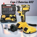 Parafusadeira e Furadeira 48V Com 2 Baterias Maleta e Acessórios Completo